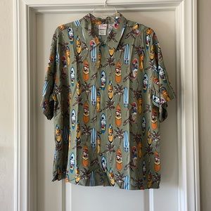 Disney Mickey and Friends Surfboard Dress Shirt